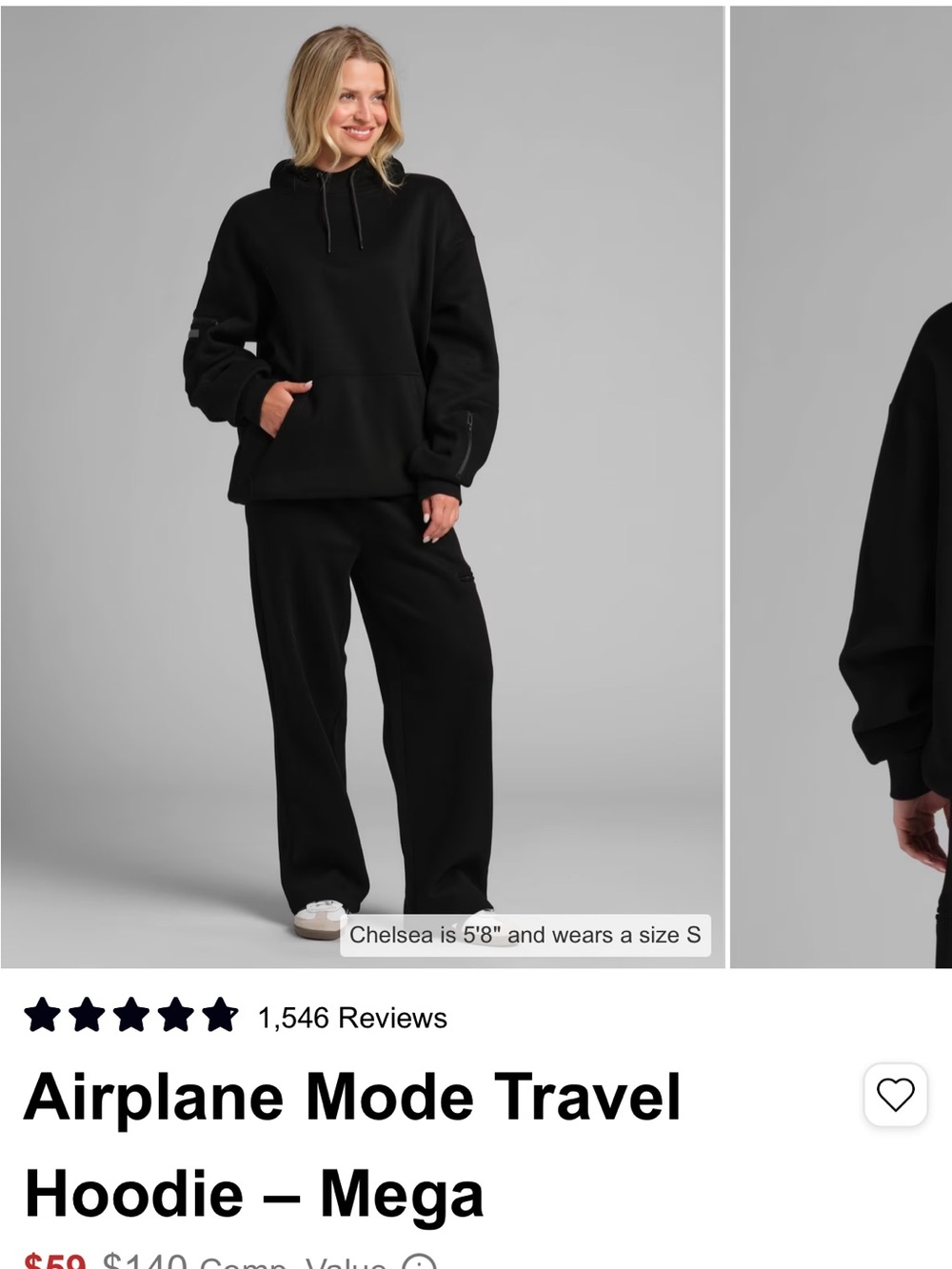 Airplane Mode Travel Hoodie – Black